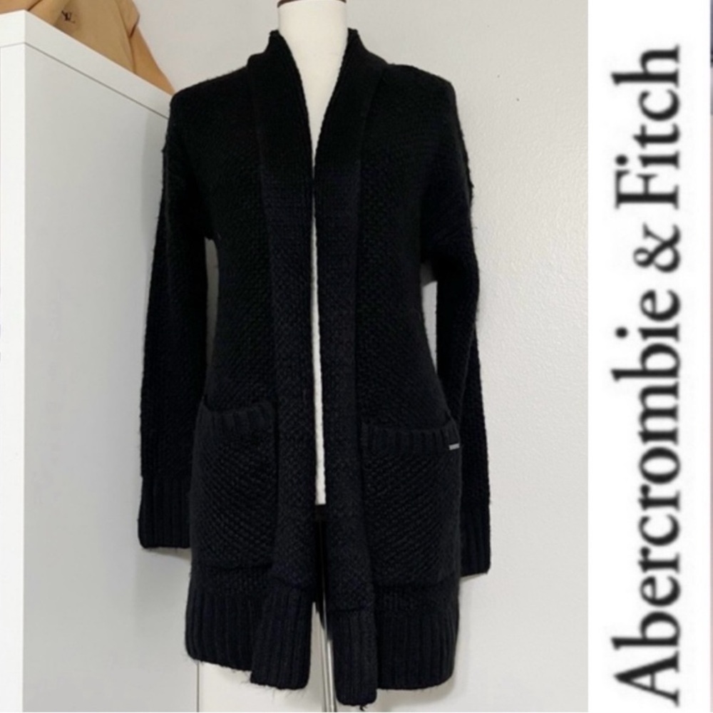 Abercrombie & Fitch Women’s Open Front Cardigan In Black Size XSmall. - Picture 3 of 13